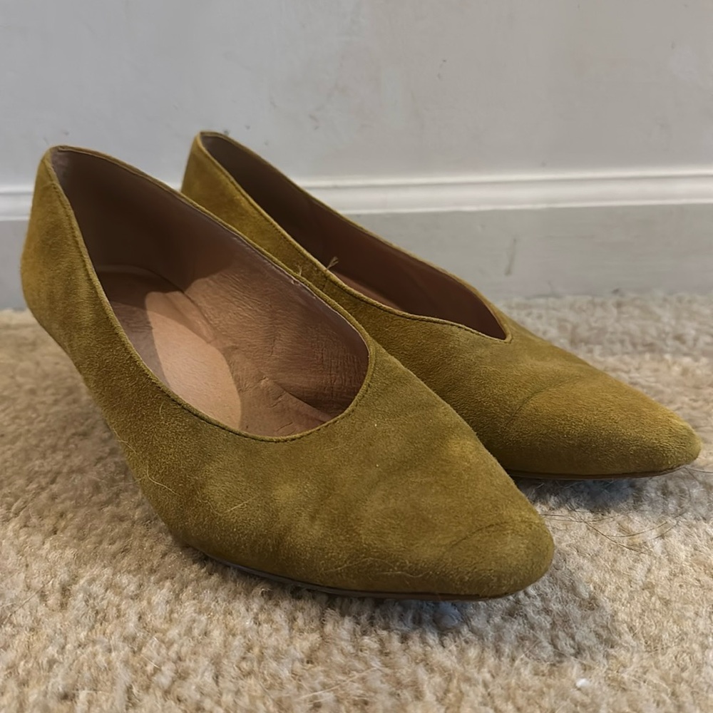 Suede Madewell Kitten Heels